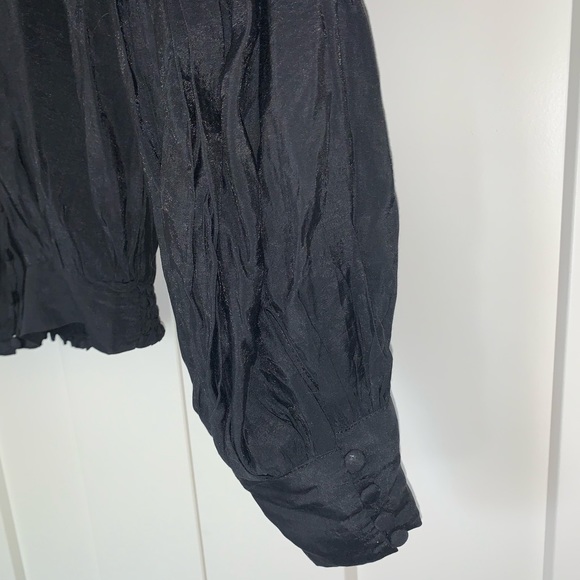 NWT Lalavon black blouse L - Picture 4 of 6